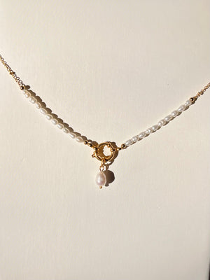 Gold “PERLES” necklace