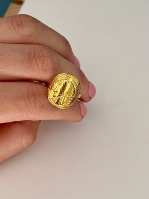 gold “NAPOLEON” ring